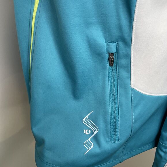 Pearl Izumi Infinity Softshell Jacket Blue Waterproof Windproof Zip Up Lg Bike - Picture 10 of 16